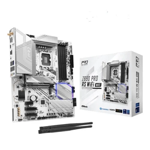 ASRock Z890 Pro RS WiFi White LGA1851 ATX Motherboard