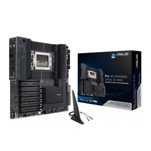Asus Pro WS WRX80E-SAGE SE Wifi Motherboard (AMD Socket SWRX8/Ryzen Threadripper Pro Series DDR4) (PRO-WS-WRX80E-SAGE-SE-WIFI)