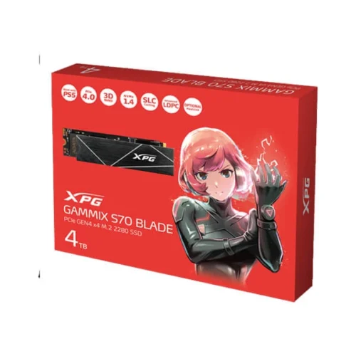 data Xpg Gammix S70 Blade 4Tb M.2 Nvme Gen4 Internal Ssd (AGAMMIXS70B-4T-CS)