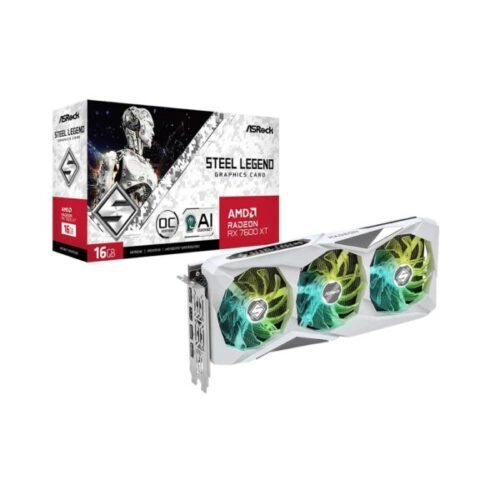 AsRock Rx 7600 XT Steel Legend Oc 16Gb Graphics Card (RX7600XT SL 16GO)