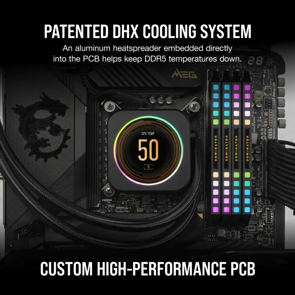 Corsair Dominator Platinum 32Gb(2x16Gb) Ddr5 Rgb Dram 7000Mhz CL34 Desktop Ram (CMT32GX5M2X7000C34) - Image 6