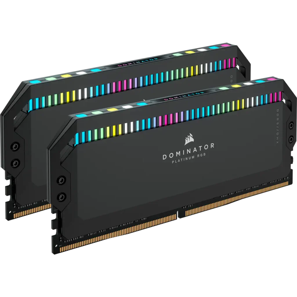 Corsair Dominator Platinum 32Gb(2x16Gb) Ddr5 Rgb Dram 7200Mhz CL34 Desktop Ram (CMT32GX5M2X7200C34)