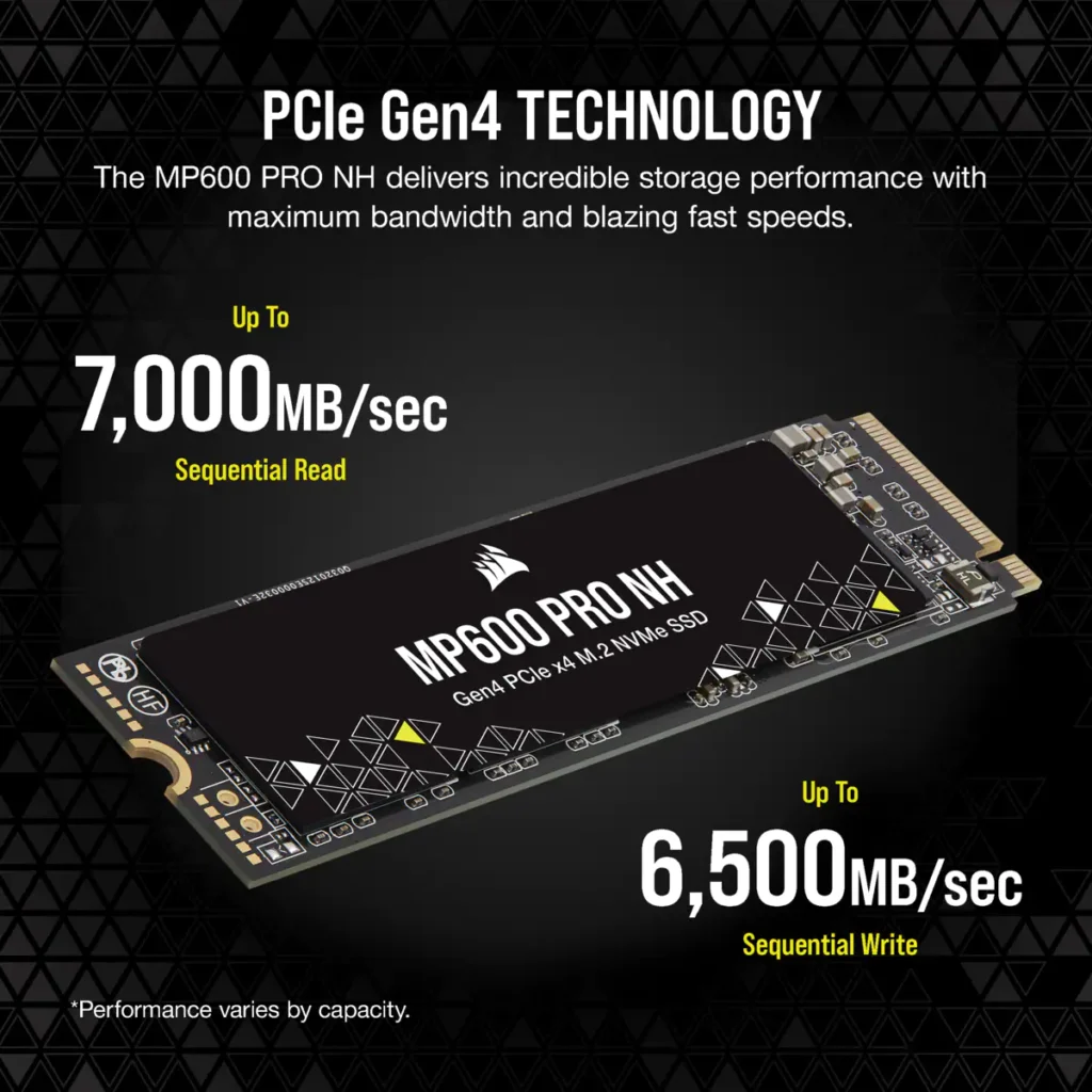 Corsair Mp600 Pro NH 1TB Pcie Gen4 Nvme M.2 Internal Ssd (CSSD-F1000GBMP600PNH) - Image 4