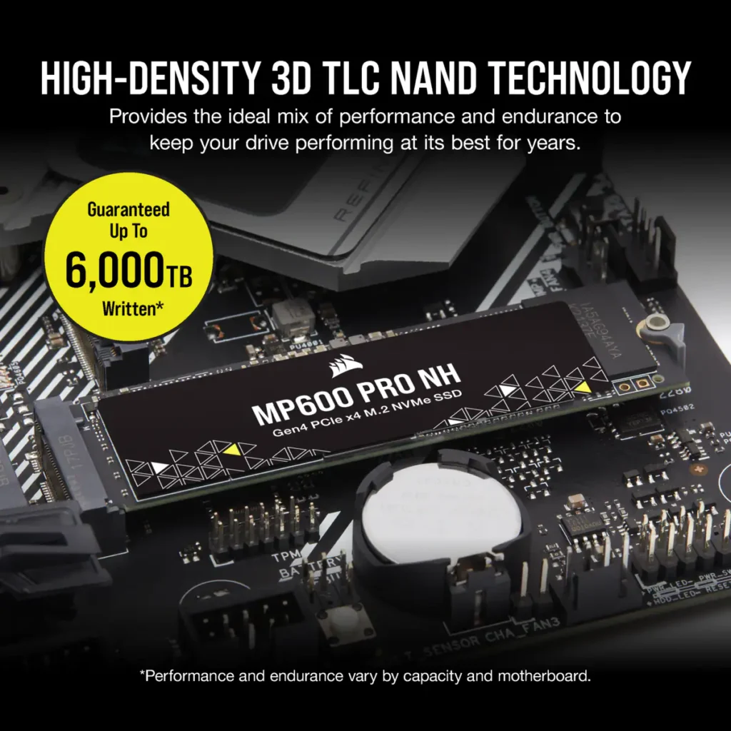 Corsair Mp600 Pro NH 1TB Pcie Gen4 Nvme M.2 Internal Ssd (CSSD-F1000GBMP600PNH) - Image 5