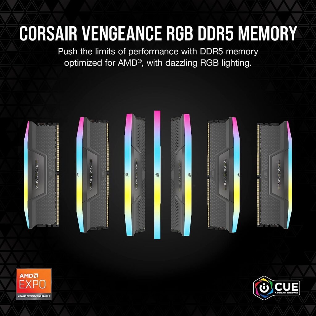 Corsair Vengeance Rgb 64Gb Ddr5 (2x32Gb) 5600Mhz CL40 Desktop Ram Gray (CMH64GX5M2B5600Z40K) - Image 6