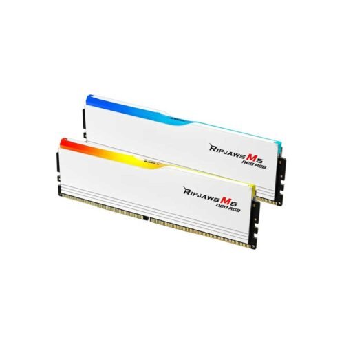GSkill Ripjaws M5 Neo RGB 32Gb (16Gbx2) DDR5 6000Mhz Desktop Ram Matte White (F5-6000J3648D16GX2-RM5NRW)
