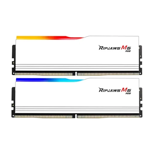 GSkill Ripjaws M5 Rgb 32Gb (16Gbx2) Ddr5 5200Mhz Desktop Ram (Matte White) (F5-5200J4040A16GX2-RM5RW)