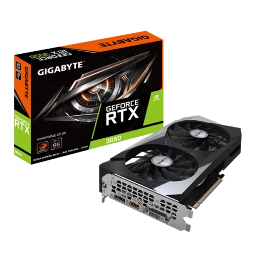 Gigabyte Rtx 3050 Windforce Oc 8Gb Gaming Graphics Card (GV-N3050WF2OC-8GD)