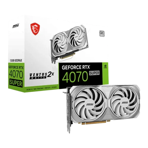 Msi Rtx 4070 Super Ventus 2X Oc White 12Gb Graphics Card