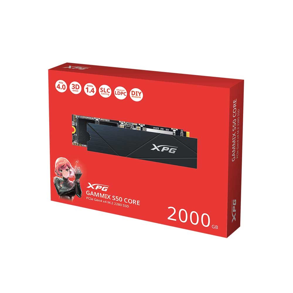 Xpg Gammix S50 Core 2000Gb Pcie Gen4x4 M.2 2280 Internal SSD